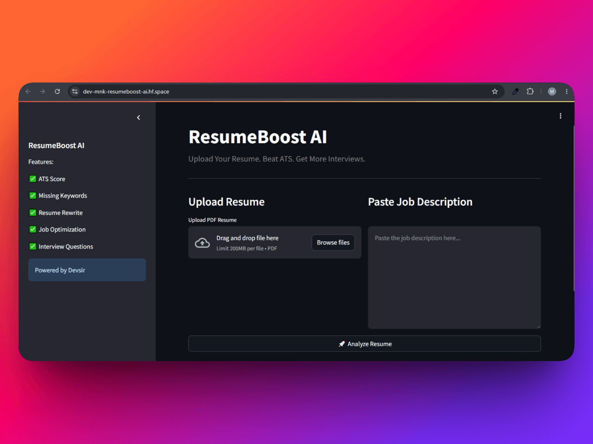 Resume Boost AI
